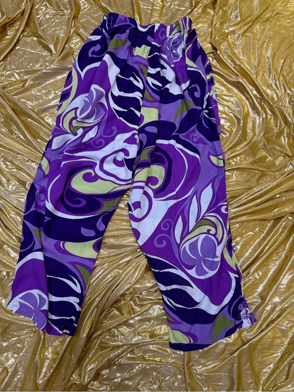 90s Hawaiian reserve collection purple psychedelic size large pants